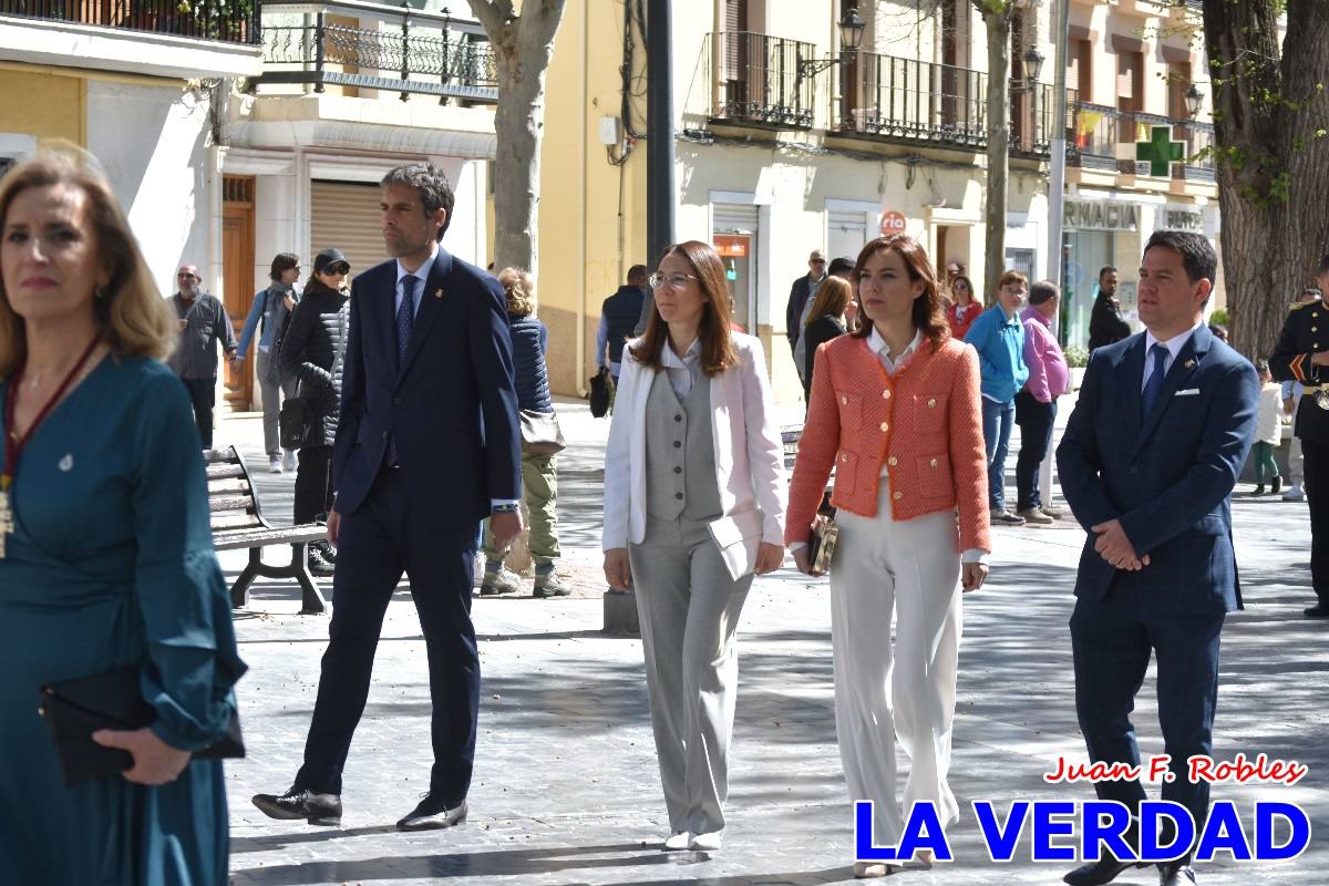 La procesión del Domingo de Ramos recorre la calle Mayor y La Corredera de Caravaca