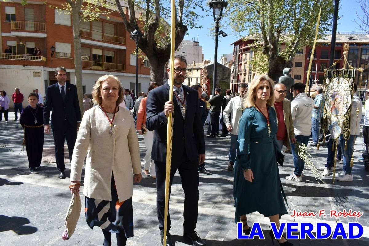 La procesión del Domingo de Ramos recorre la calle Mayor y La Corredera de Caravaca