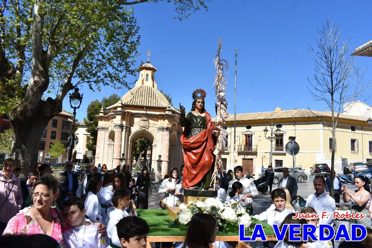 La procesión del Domingo de Ramos recorre la calle Mayor y La Corredera de Caravaca
