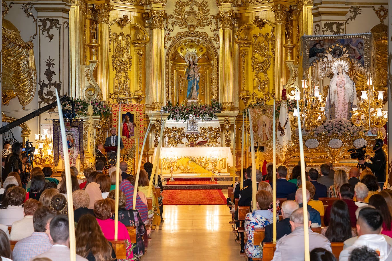 Bendición de las palmas en el Paso Blanco de Lorca, en imágenes