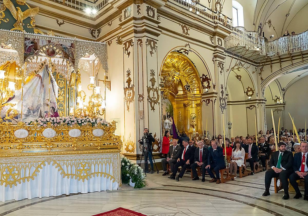Bendición de las palmas en el Paso Blanco de Lorca, en imágenes