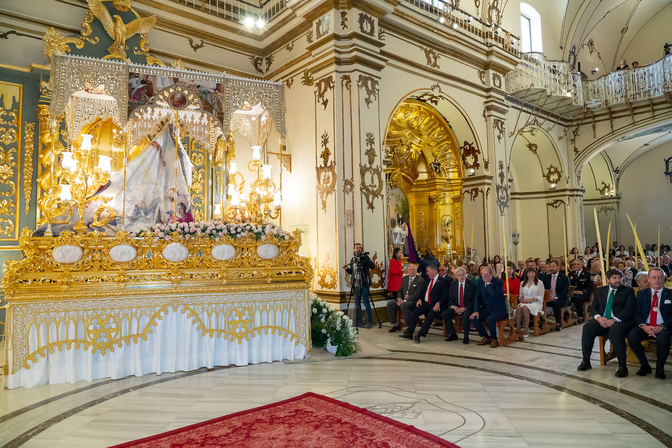 Bendición de las palmas en el Paso Blanco de Lorca, en imágenes