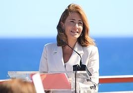 Raquel Sánchez, este lunes, durante el acto celebrado en Almería.