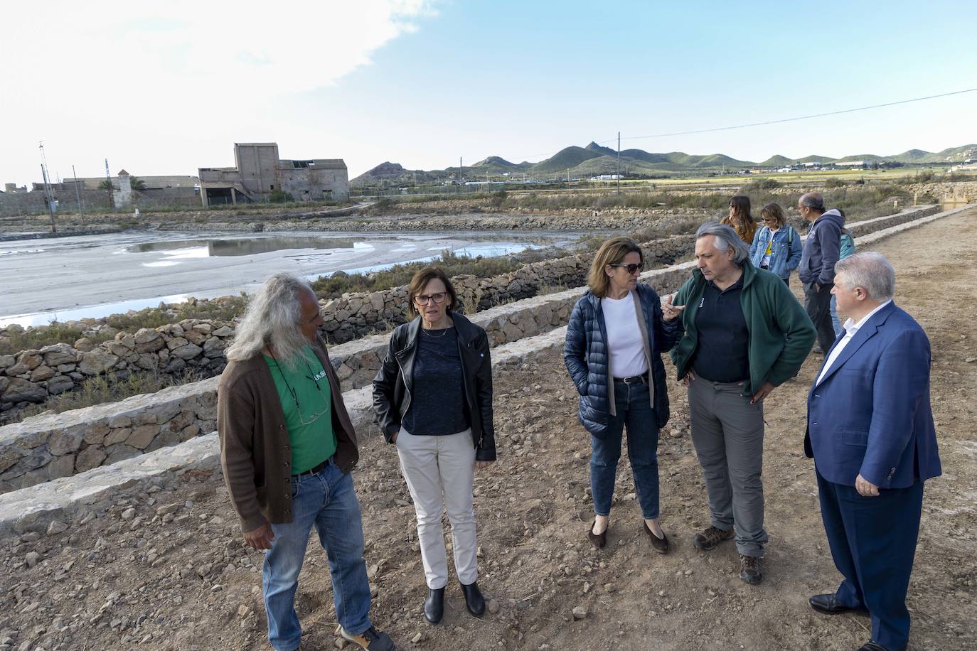 Las imágenes de la visita de Teresa Ribera a La Manga y La Unión