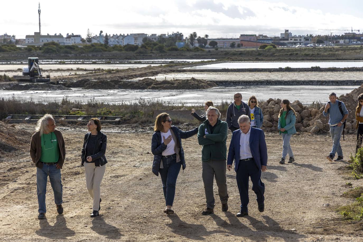 Las imágenes de la visita de Teresa Ribera a La Manga y La Unión