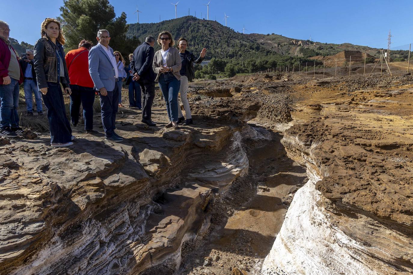 Las imágenes de la visita de Teresa Ribera a La Manga y La Unión