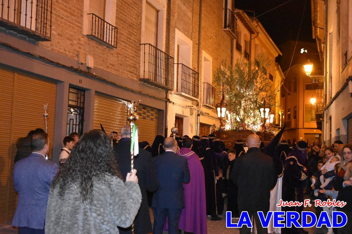 La Oración del Huerto estrenó el nuevo trono del paso morado