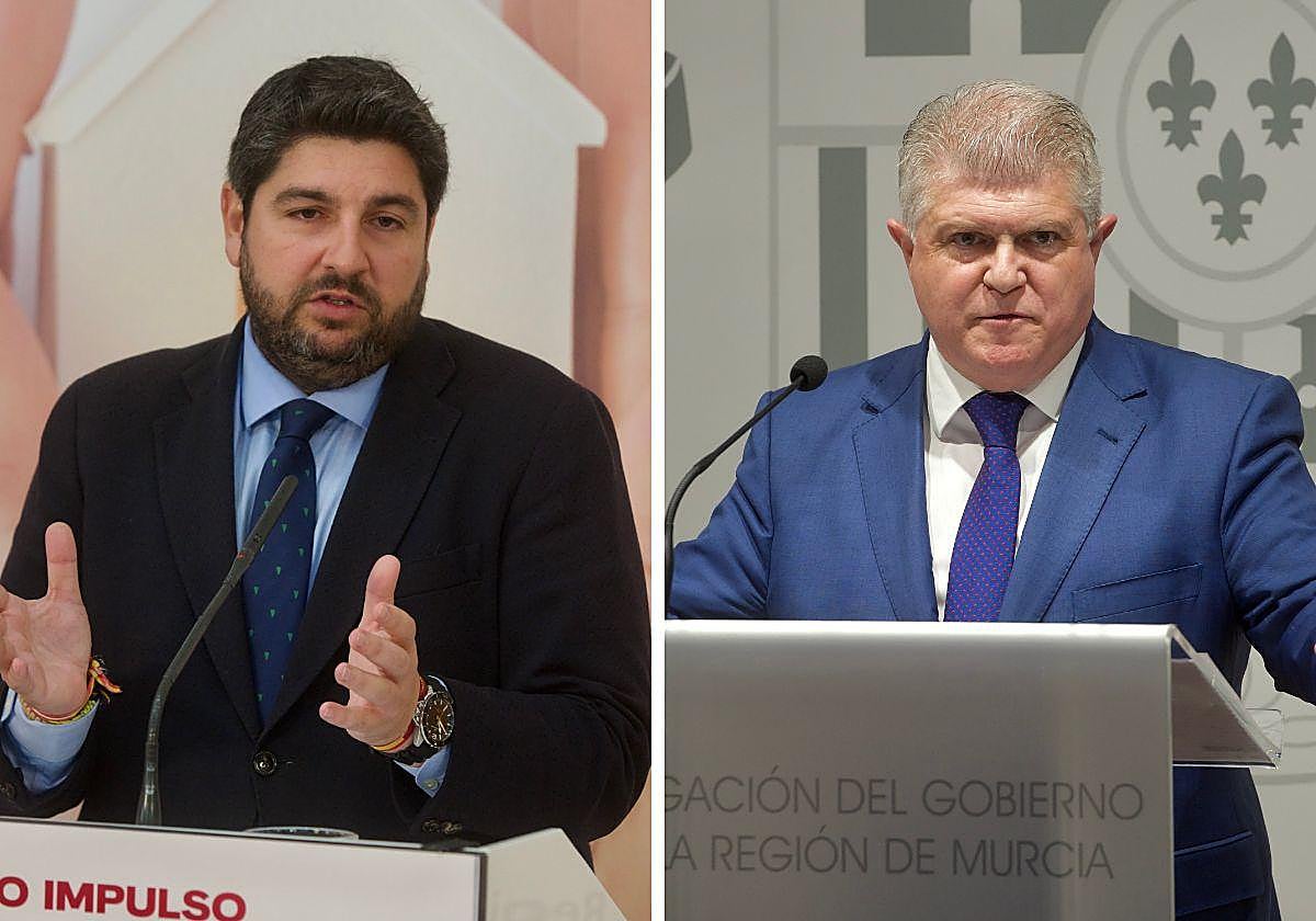 Fernando López Miras y José Vélez.