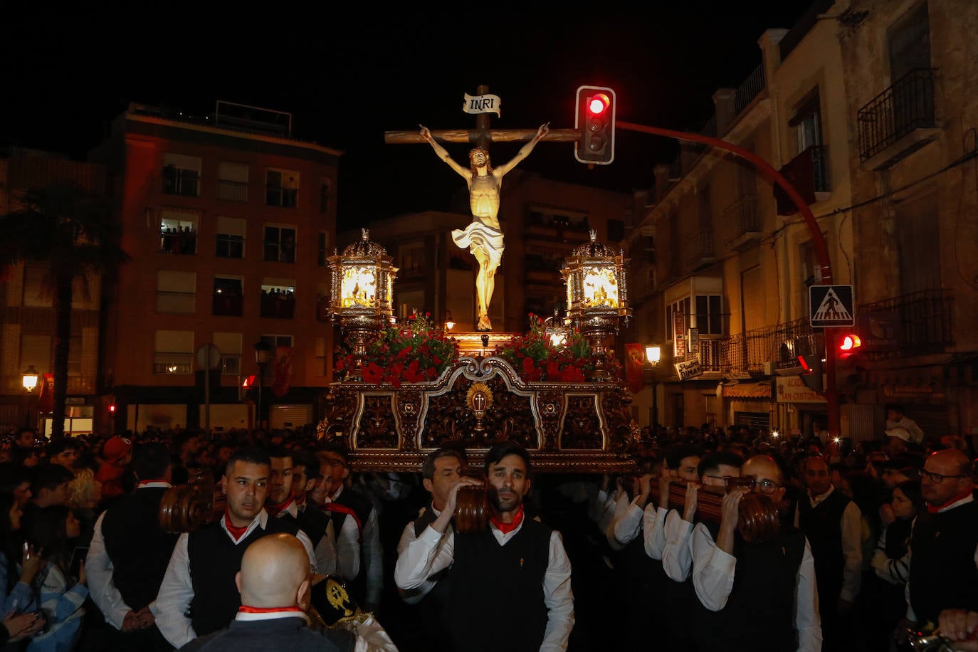 Encuentro de las imágenes del Paso Encarnado en Lorca