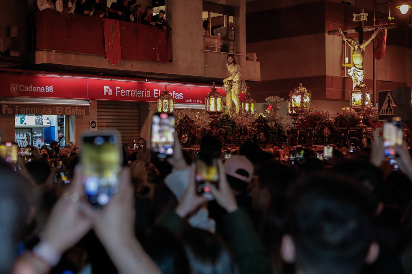 Encuentro de las imágenes del Paso Encarnado en Lorca