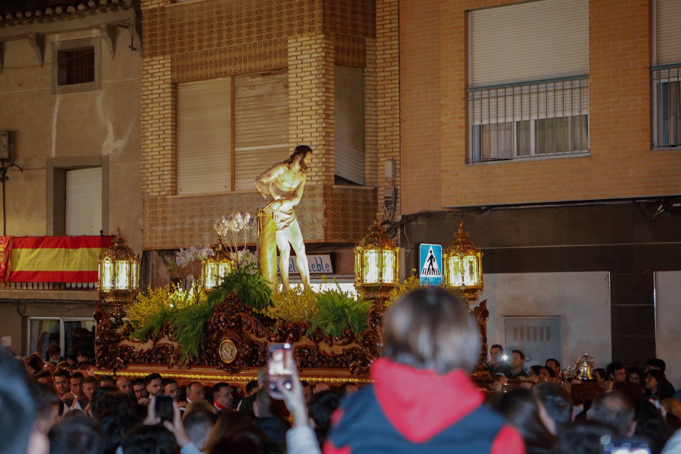 Encuentro de las imágenes del Paso Encarnado en Lorca