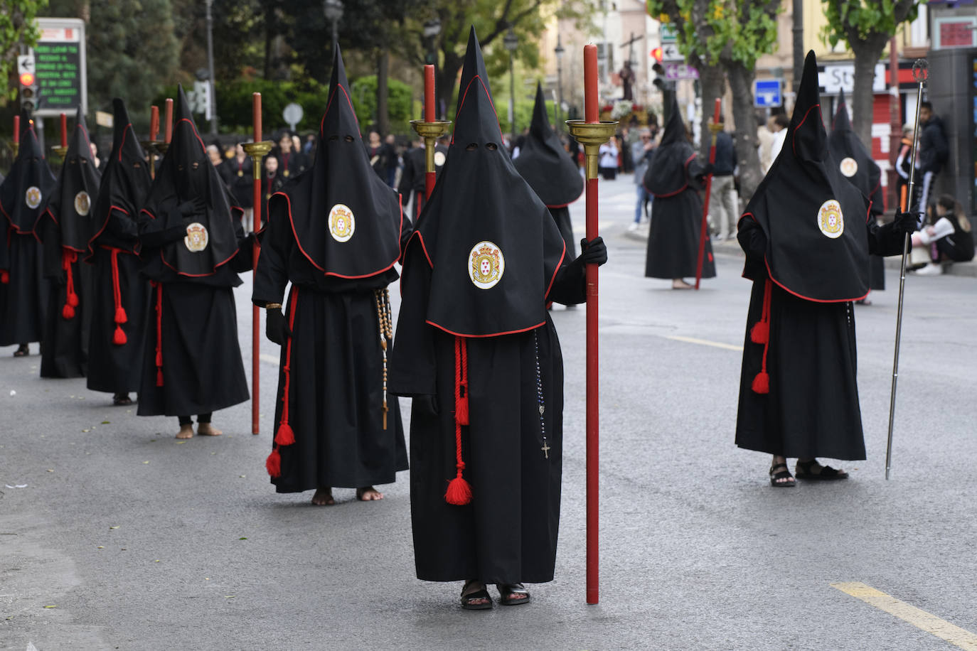 Las imágenes de la procesión de la Sangre del Jueves Santo en Murcia