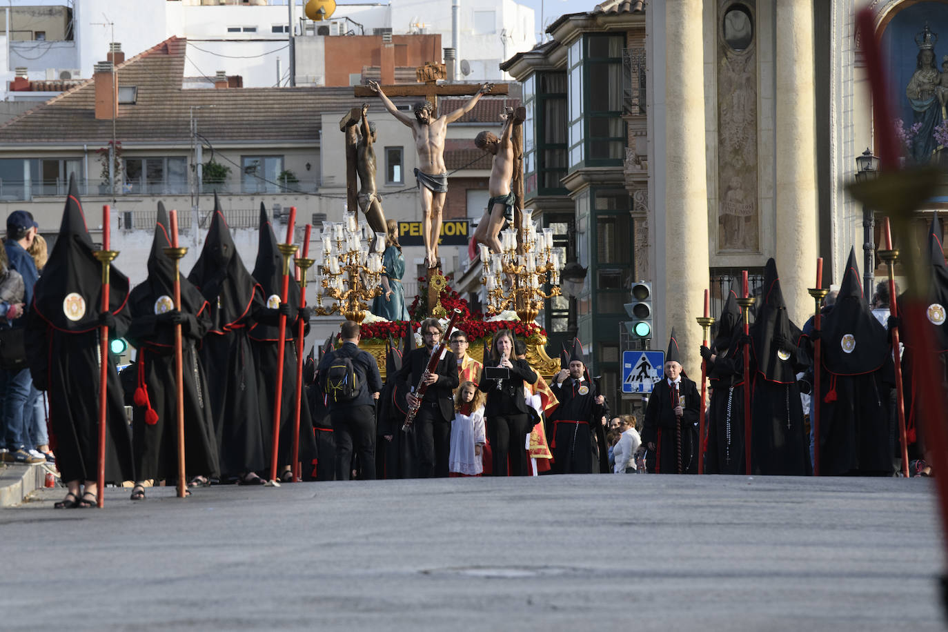 Las imágenes de la procesión de la Sangre del Jueves Santo en Murcia