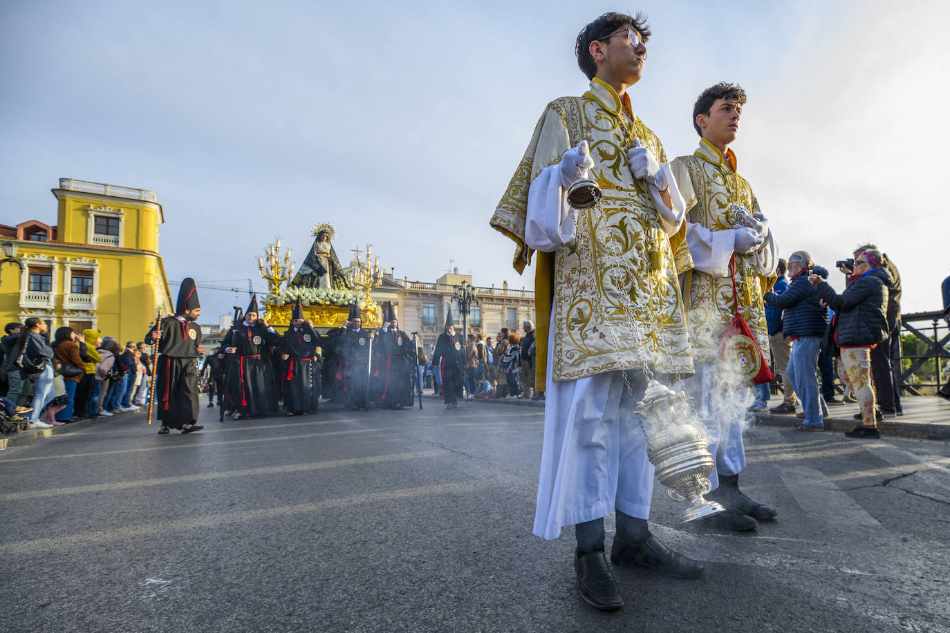 Las imágenes de la procesión de la Sangre del Jueves Santo en Murcia