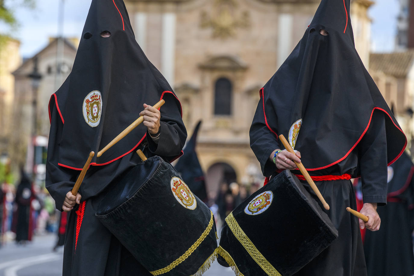 Las imágenes de la procesión de la Sangre del Jueves Santo en Murcia