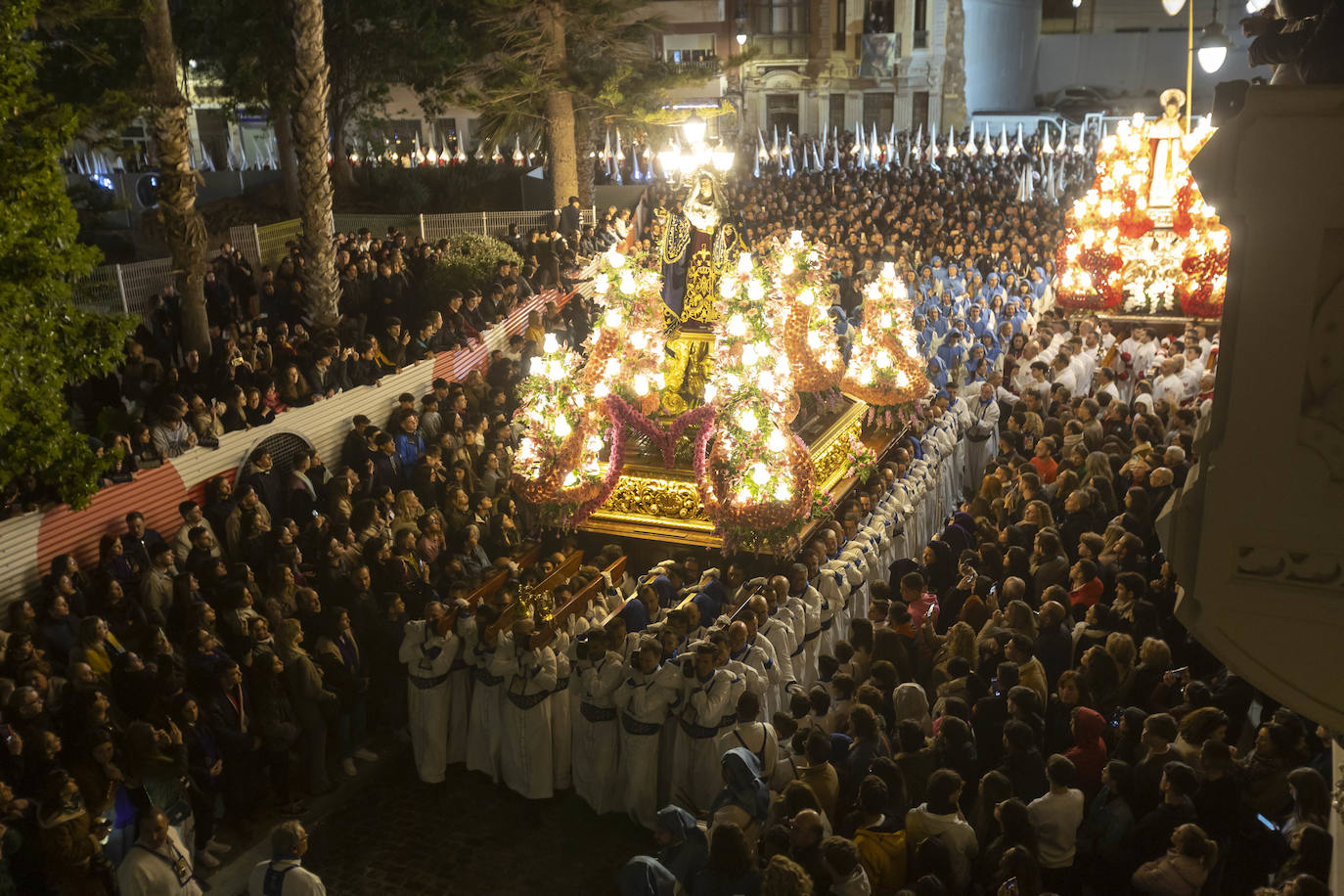 El Encuentro del Viernes Santo de Cartagena, en imágenes