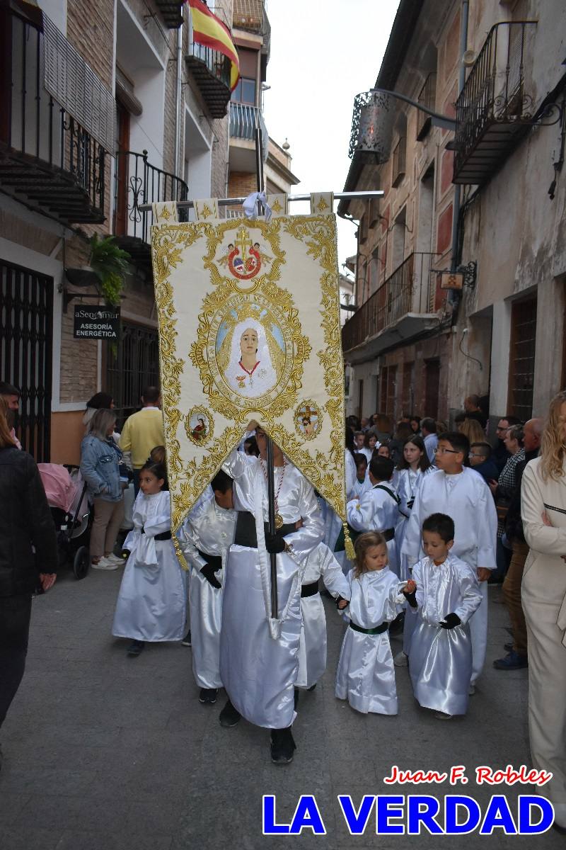 La Virgen Blanca reinó en la tarde del Jueves Santo
