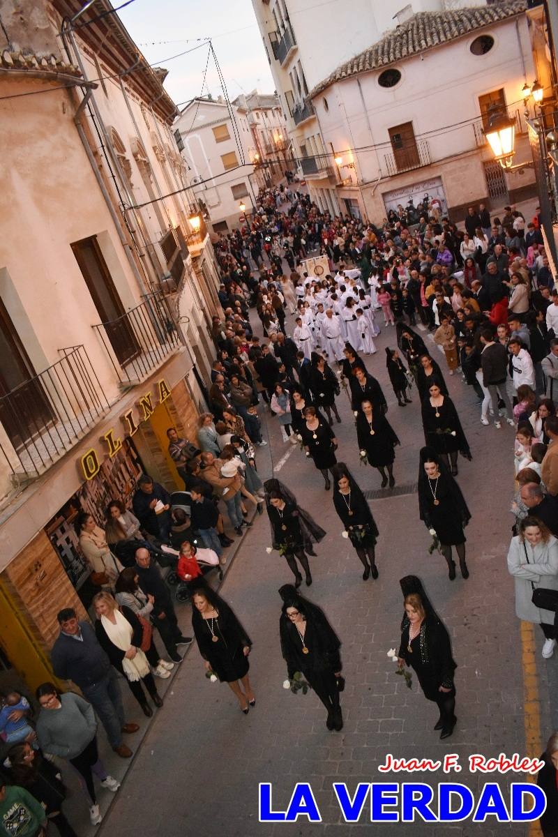 La Virgen Blanca reinó en la tarde del Jueves Santo