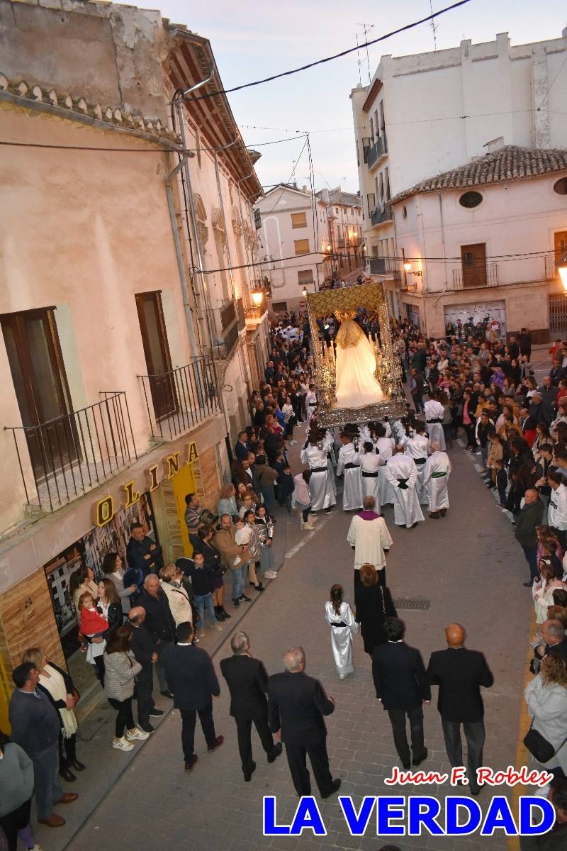 La Virgen Blanca reinó en la tarde del Jueves Santo