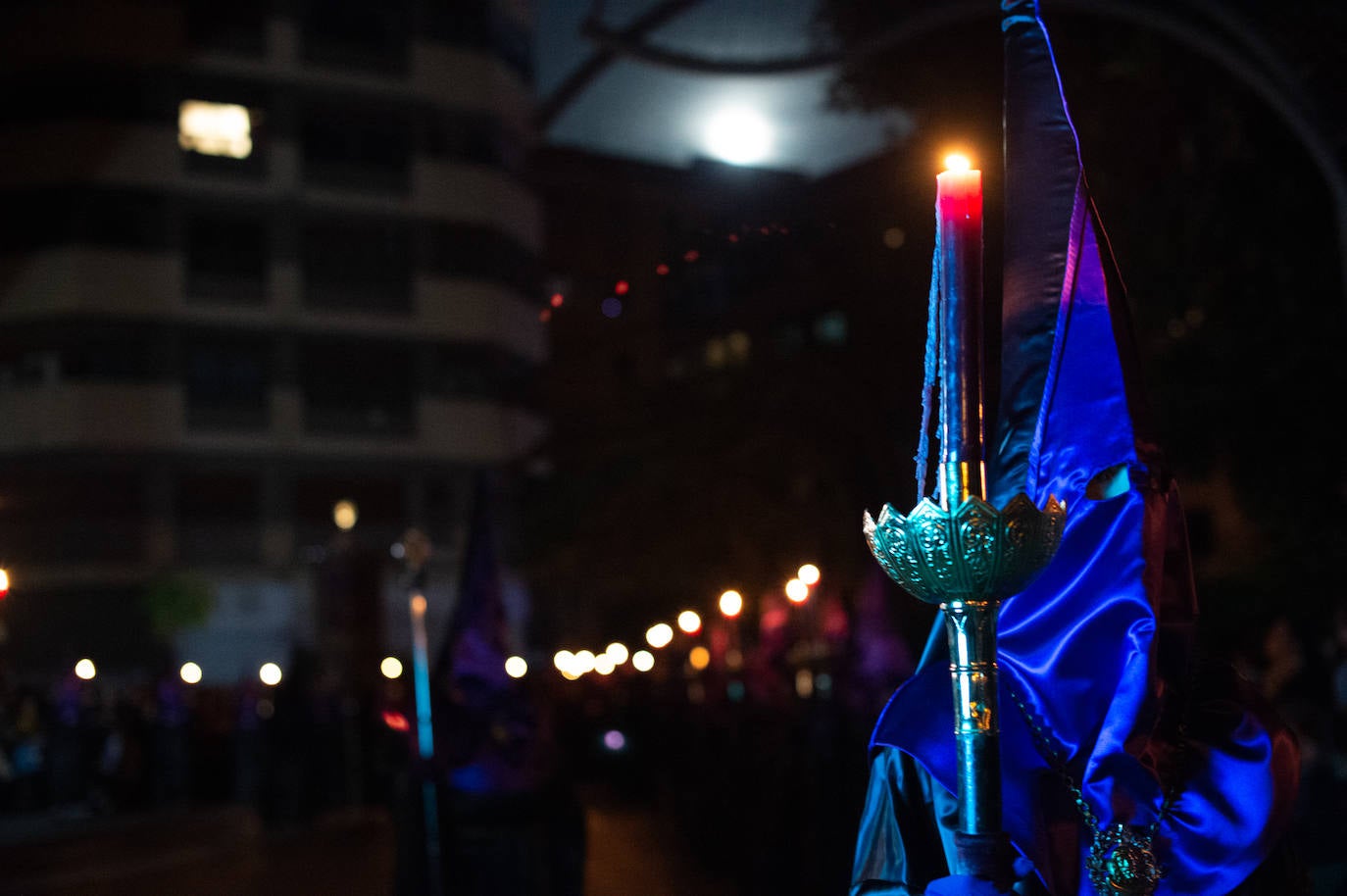 Las imágenes de la procesión del Silencio el Jueves Santo en Murcia