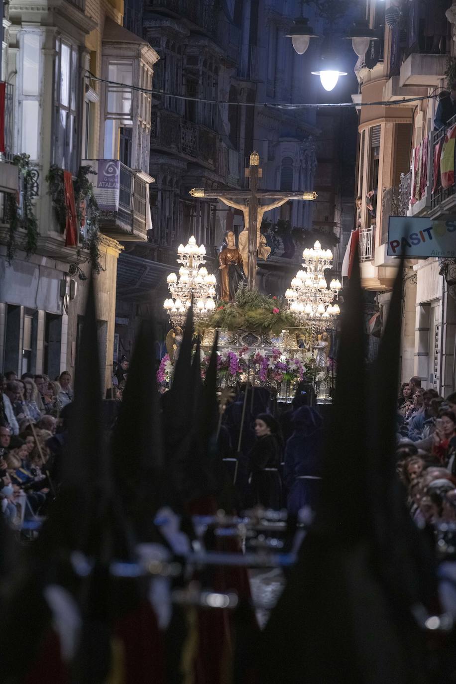 El Santo Entierro de la Cofradía Marraja de Cartagena, en imágenes