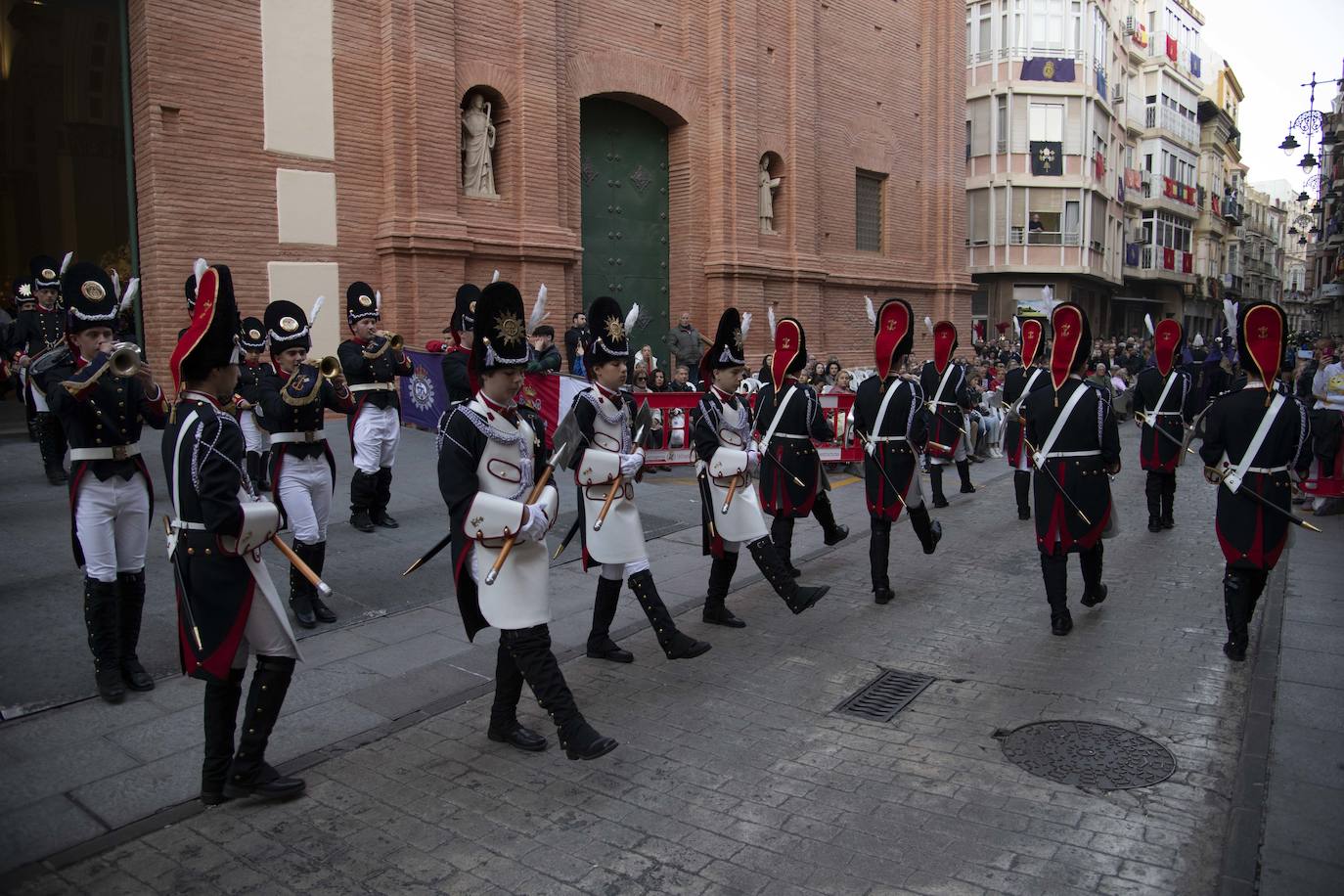 El Santo Entierro de la Cofradía Marraja de Cartagena, en imágenes