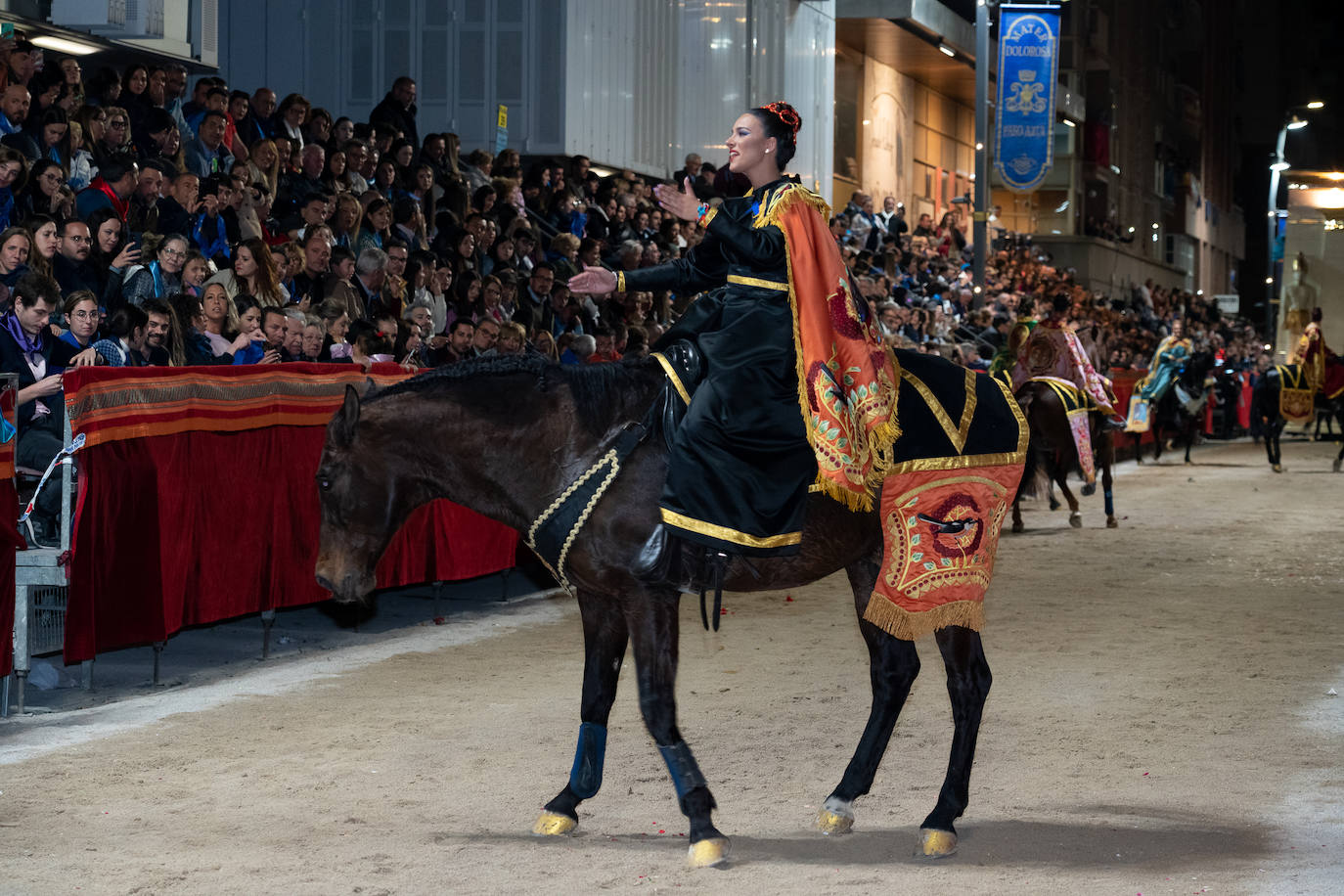 Imágenes del Paso Azul de Lorca en el Viernes Santo
