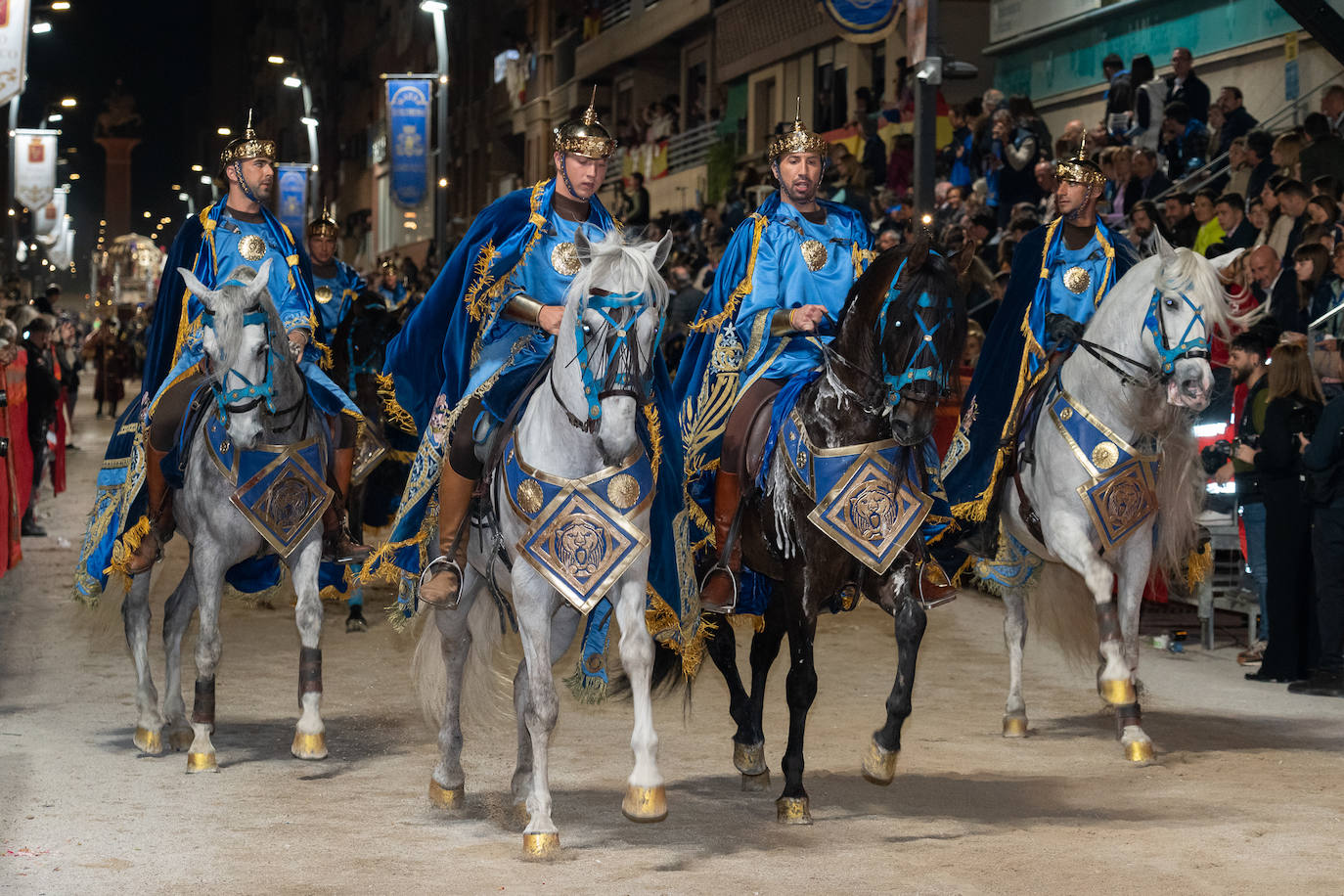 Imágenes del Paso Azul de Lorca en el Viernes Santo