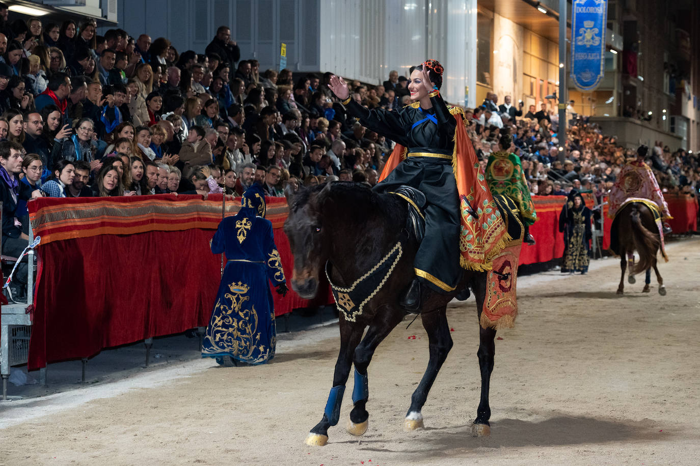 Imágenes del Paso Azul de Lorca en el Viernes Santo