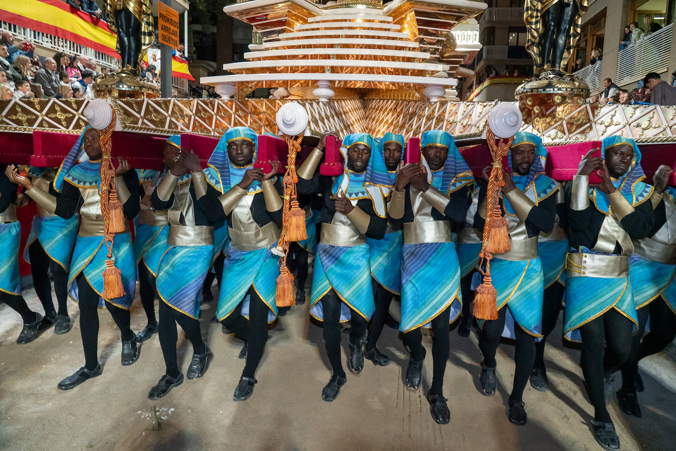 Imágenes del Paso Azul de Lorca en el Viernes Santo