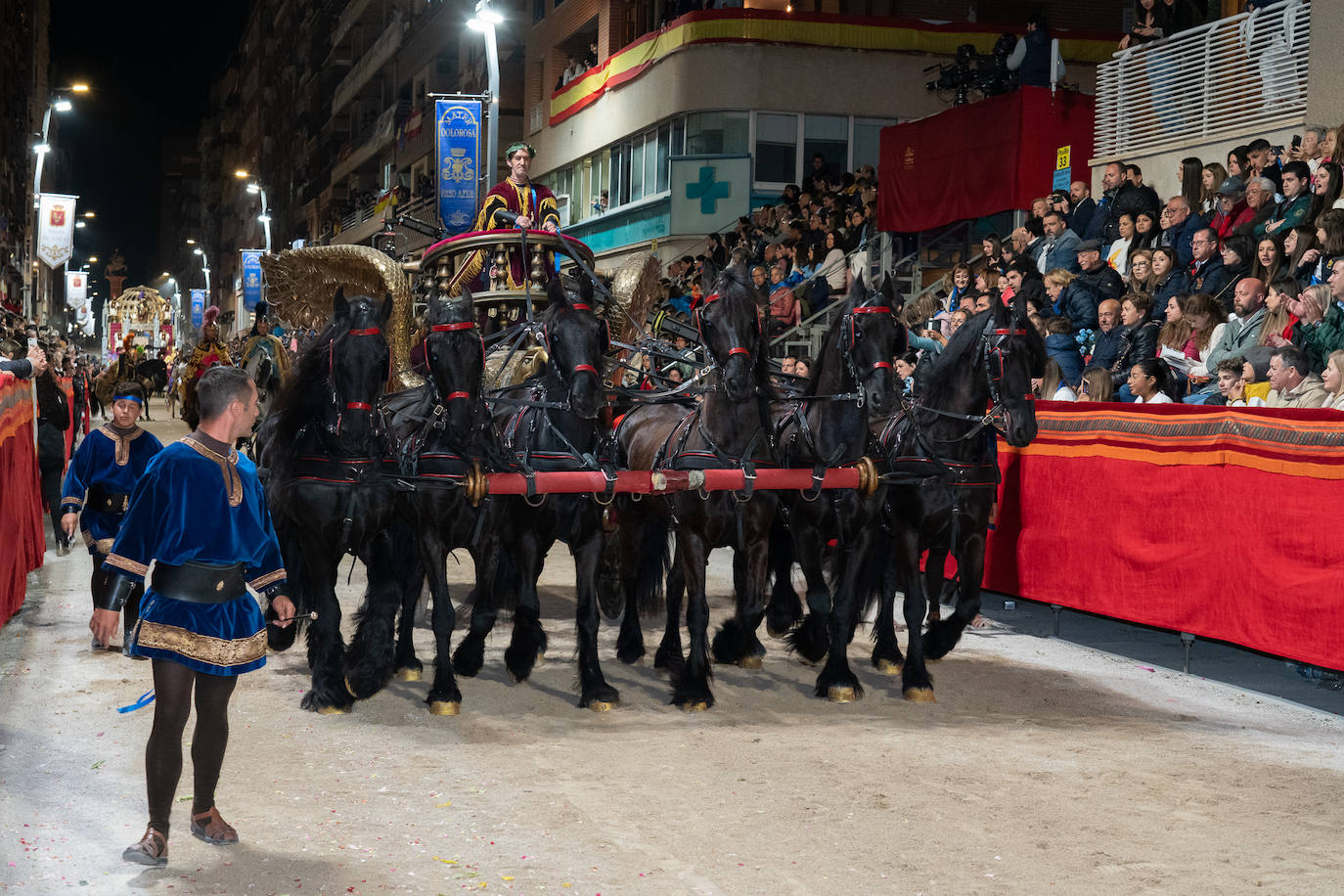 Imágenes del Paso Azul de Lorca en el Viernes Santo