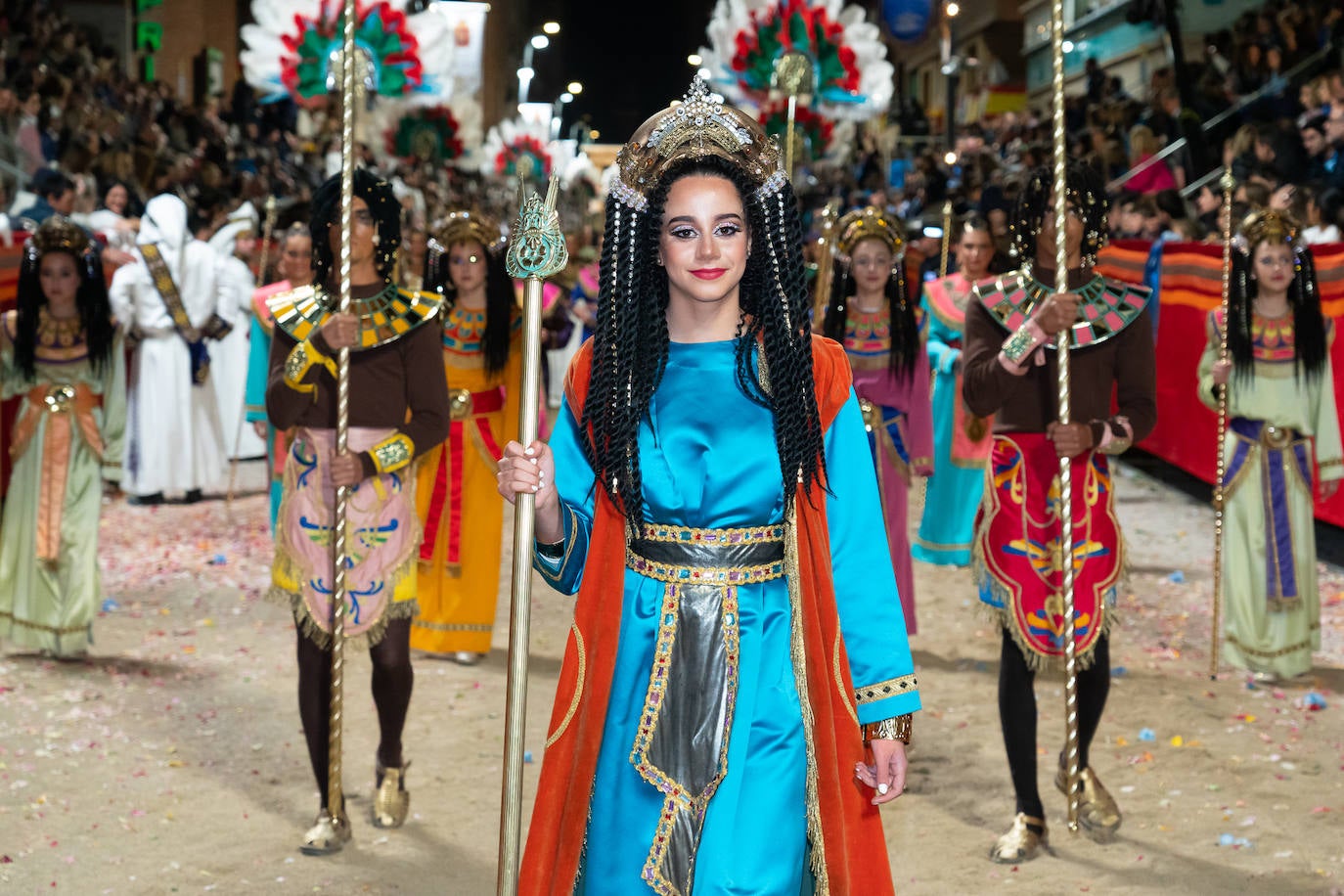 Imágenes del Paso Blanco de Lorca en el Viernes Santo