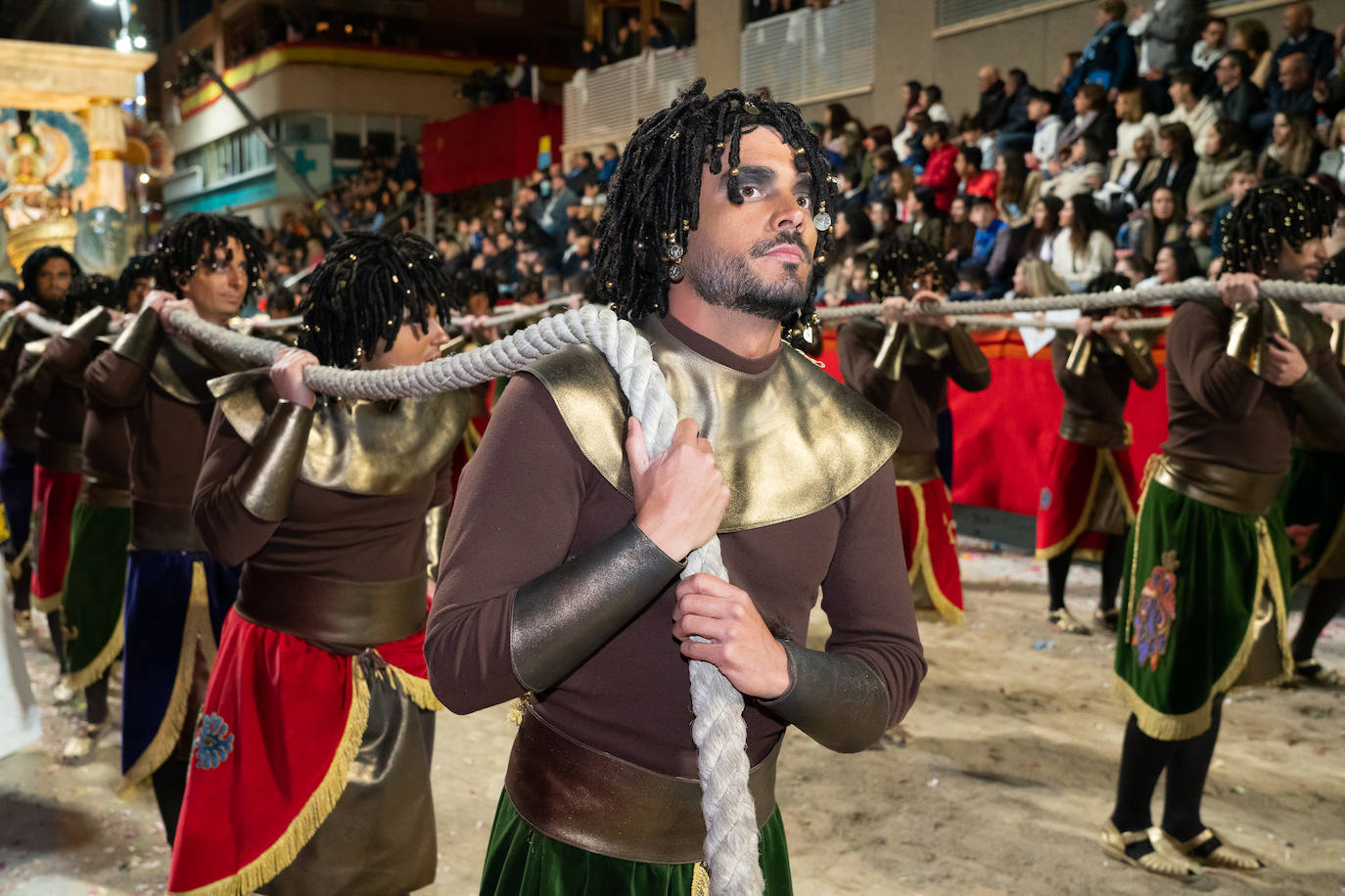 Imágenes del Paso Blanco de Lorca en el Viernes Santo