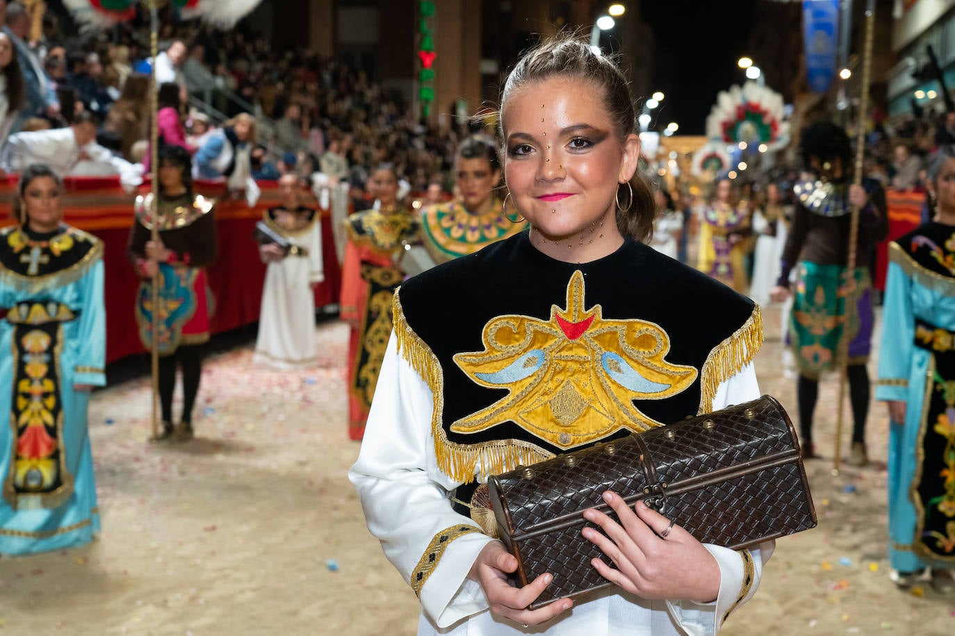 Imágenes del Paso Blanco de Lorca en el Viernes Santo