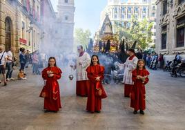 Las imágenes de la procesión de Nuestra Señora del Rosario