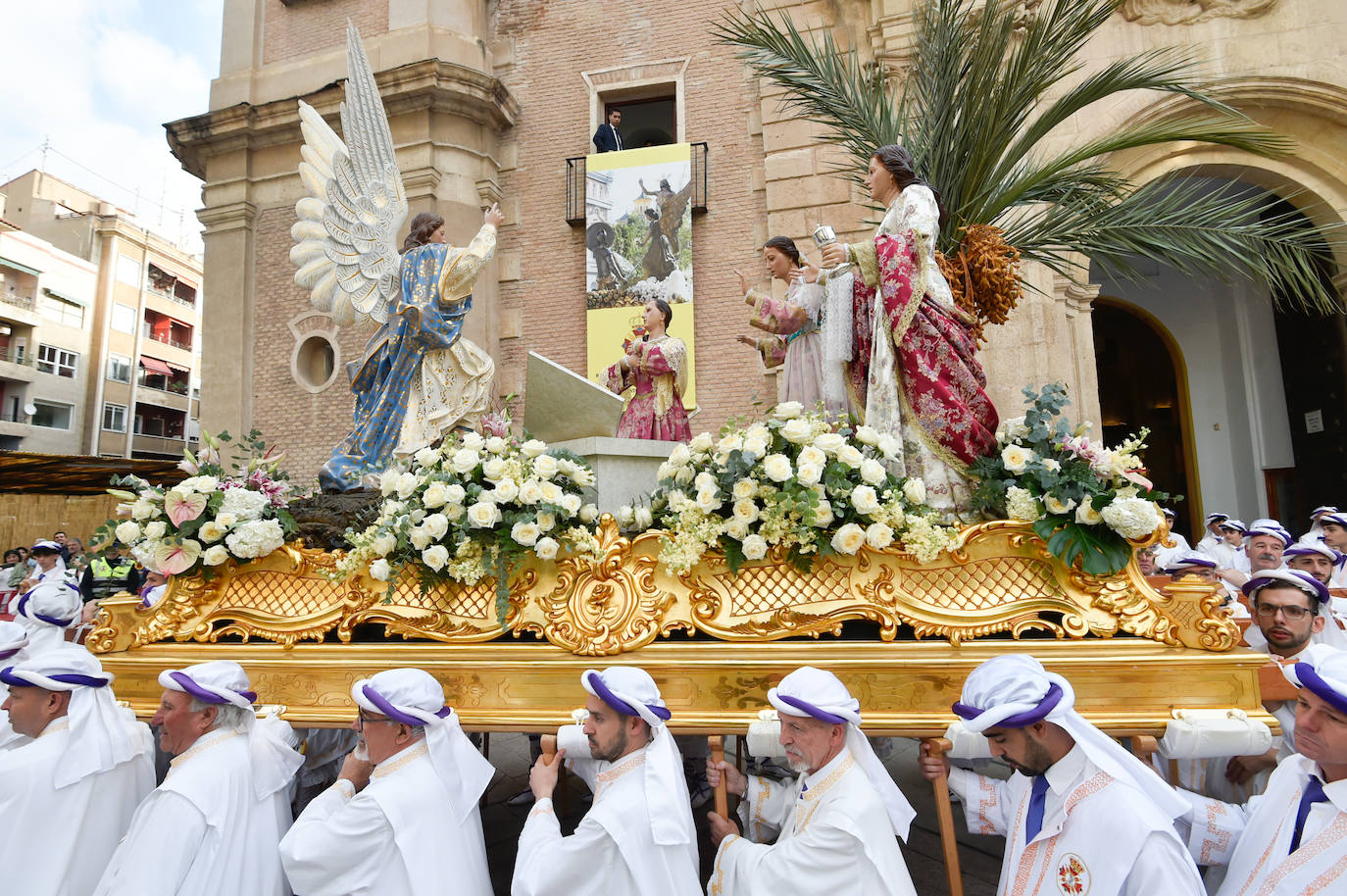 Procesión del Domingo de Resurrección en Murcia, en imágenes