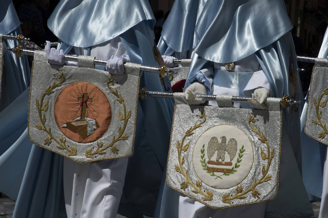 La procesión del Resucitado de Cartagena, en imágenes