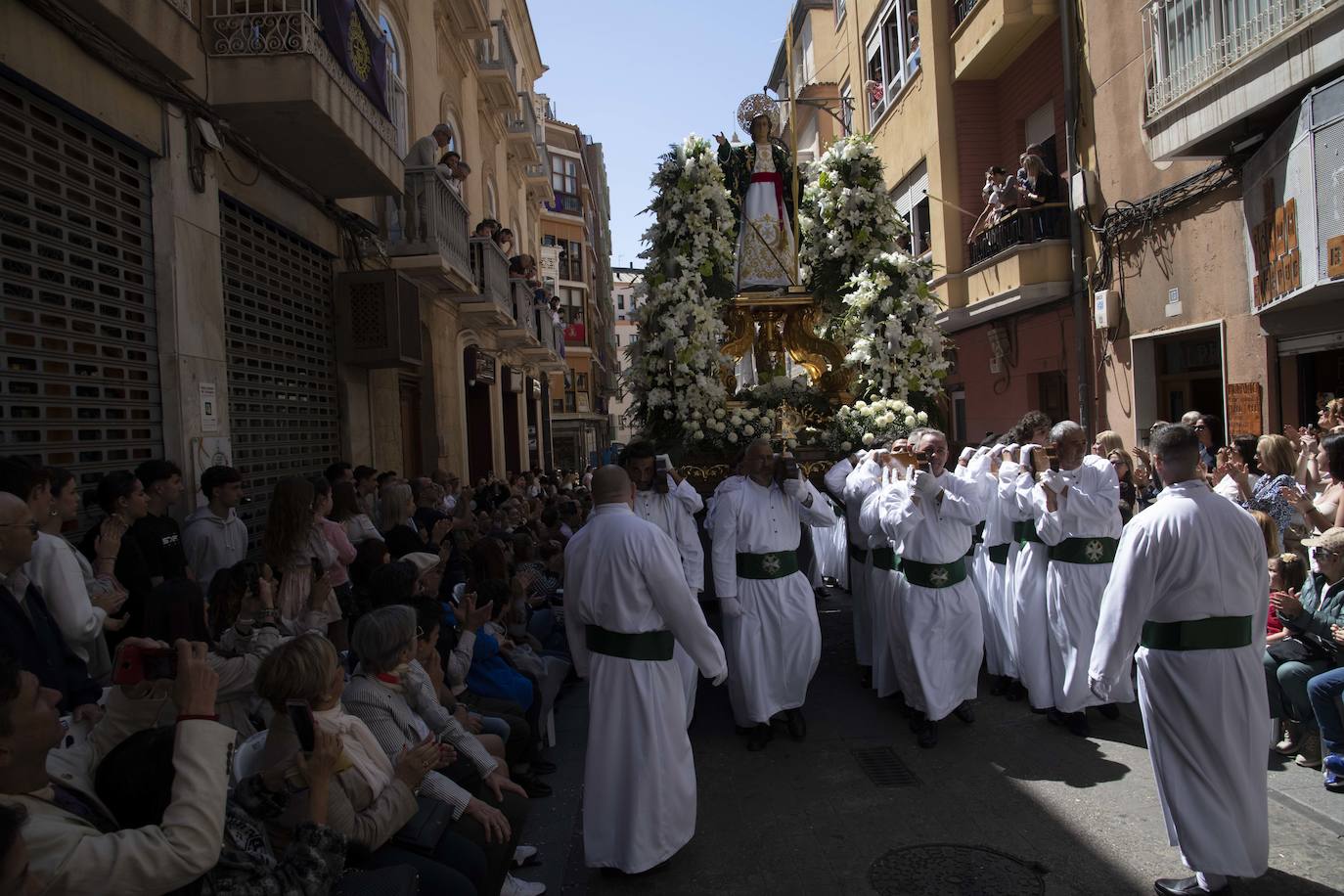 La procesión del Resucitado de Cartagena, en imágenes