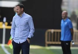 Mario Simón, ayer en Irún.