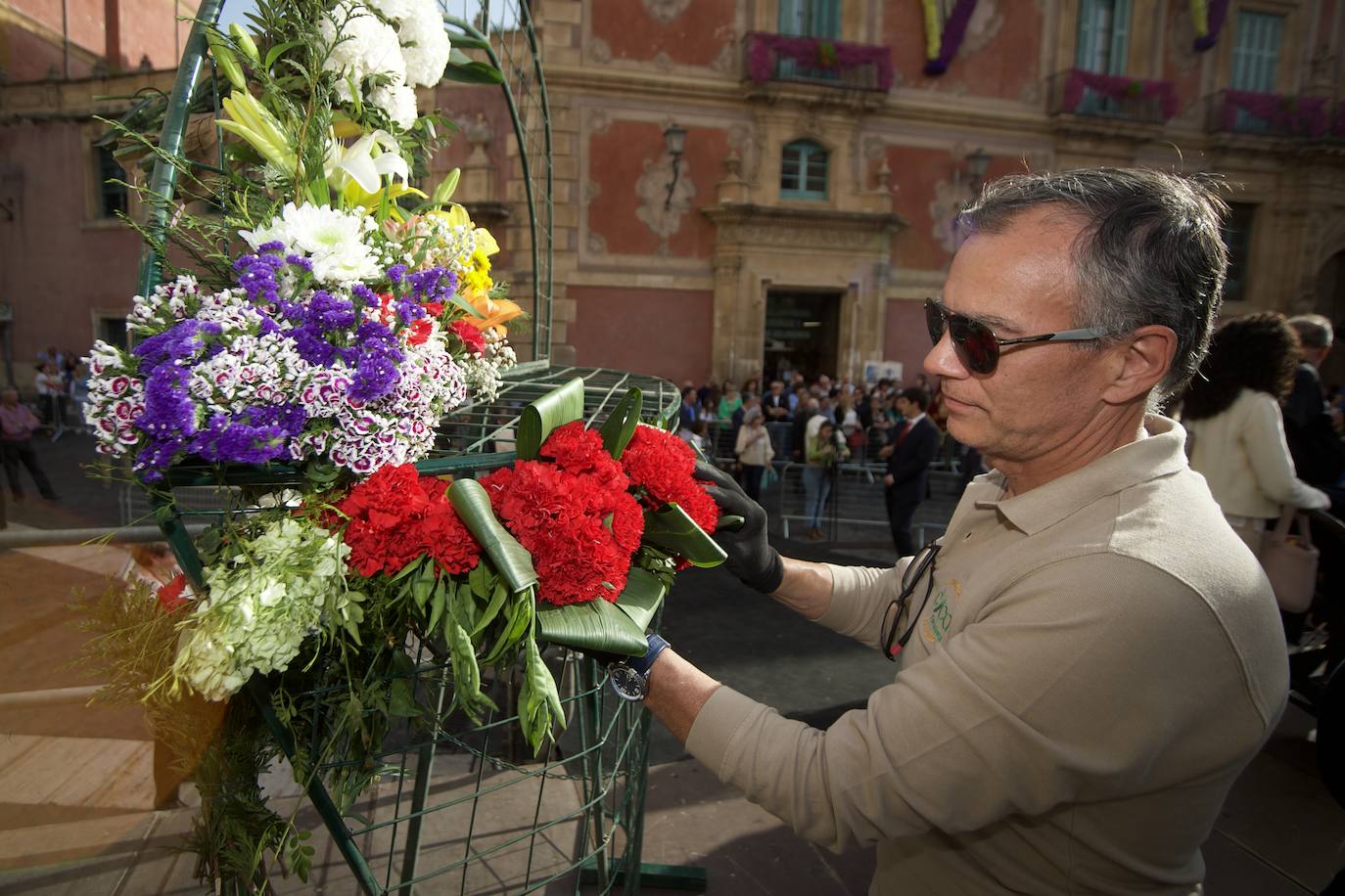 Las imágenes de la ofrenda floral a la Virgen de la Fuensanta