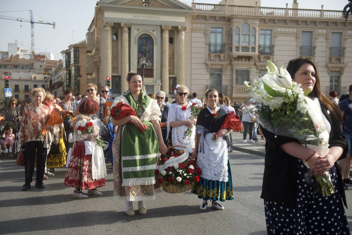 Las imágenes de la ofrenda floral a la Virgen de la Fuensanta