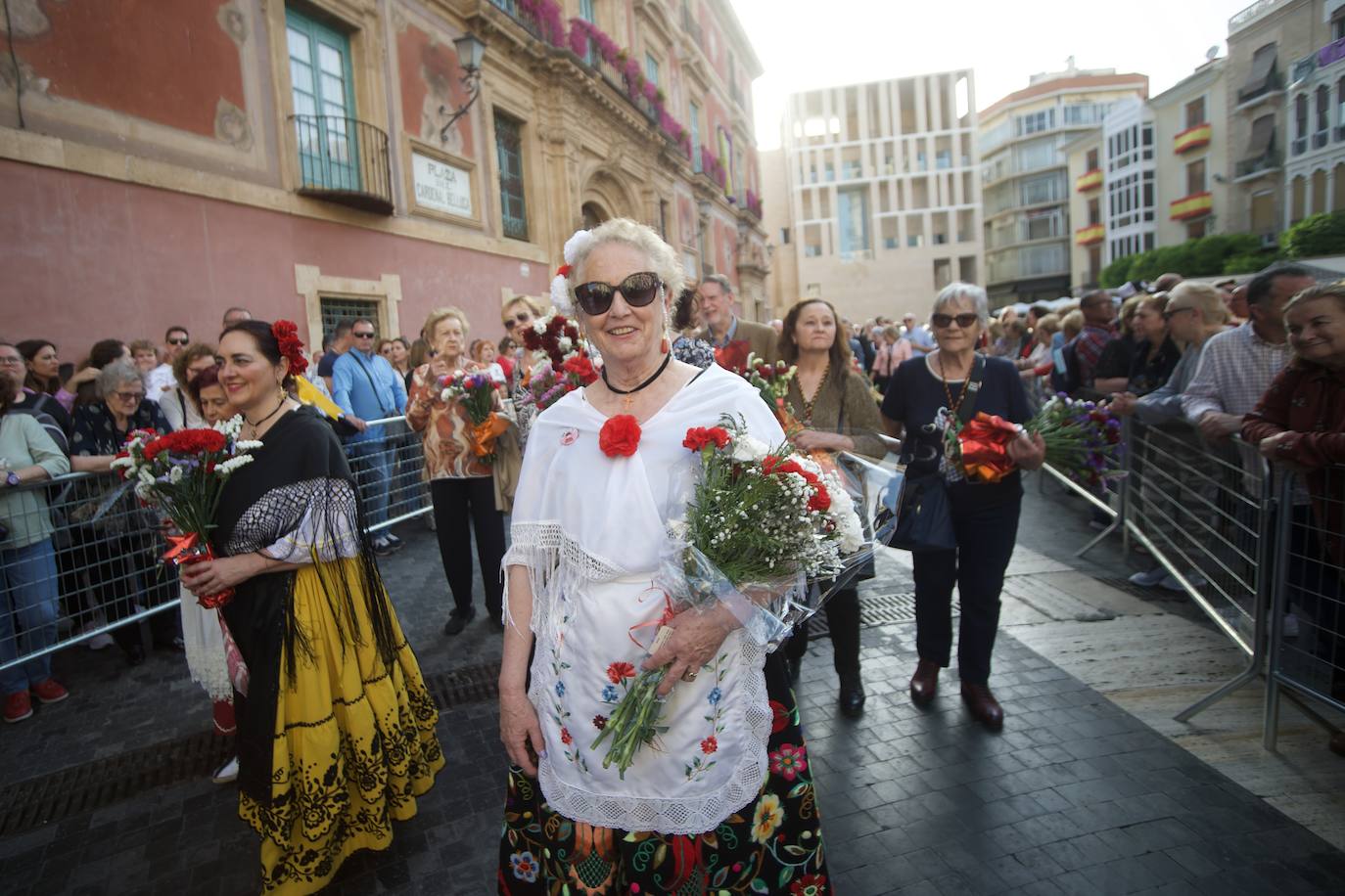 Las imágenes de la ofrenda floral a la Virgen de la Fuensanta