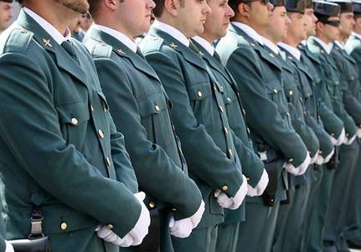 Varios guardias civiles, en una imagen de archivo.