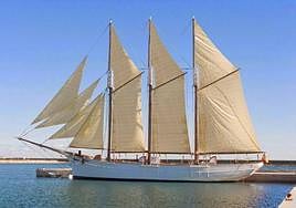 'Pascual Flores'. Este salinero fue construido en Torrevieja en 1917. Se dedicó al cabotaje como buqye de carga entre la península y las Islas Baleares.