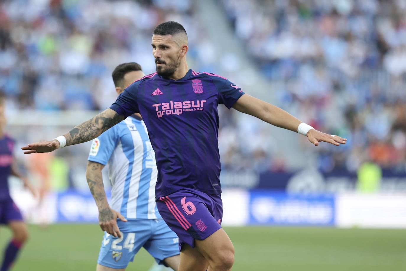 El partido del Cartagena contra el Málaga, en imágenes