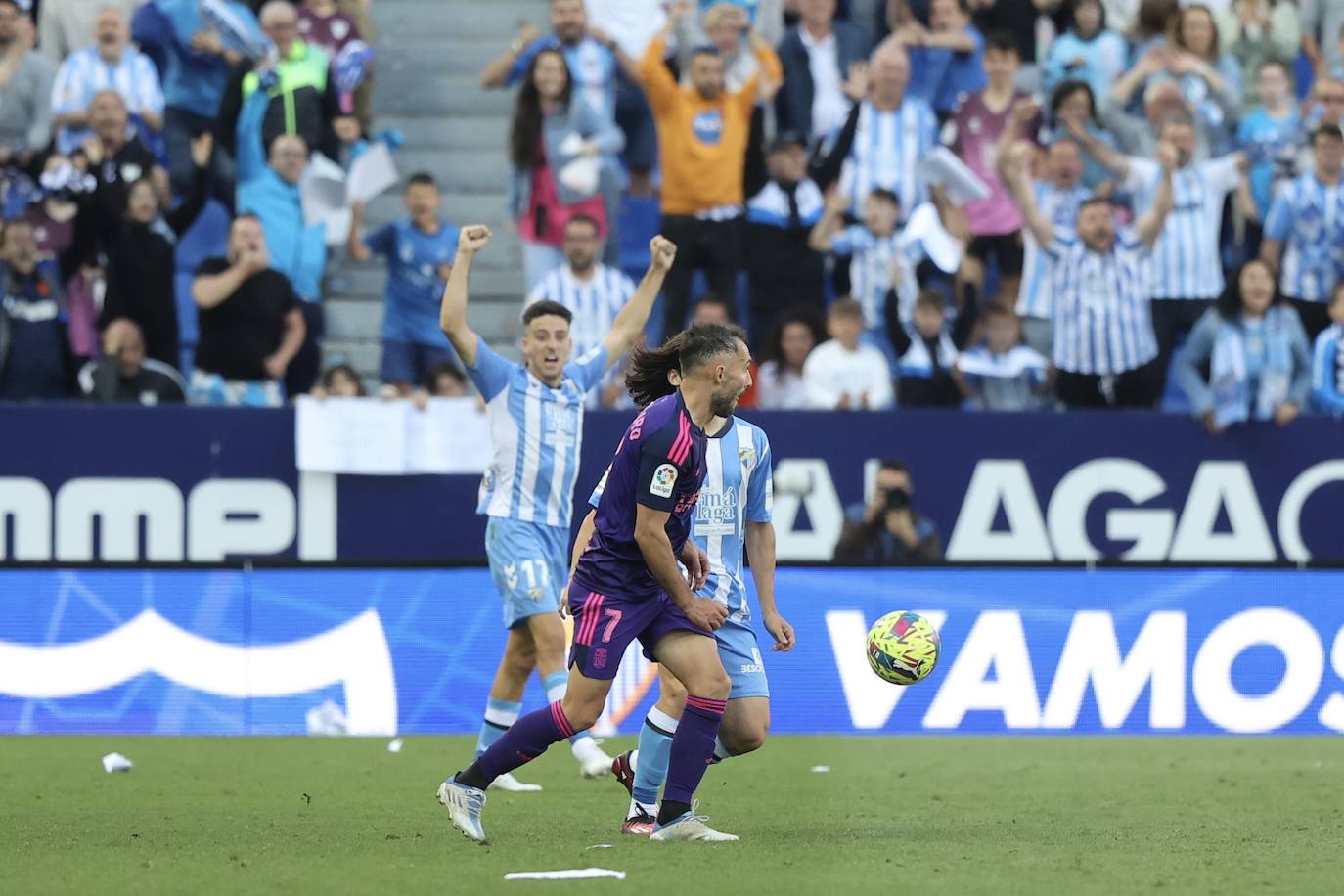 El partido del Cartagena contra el Málaga, en imágenes