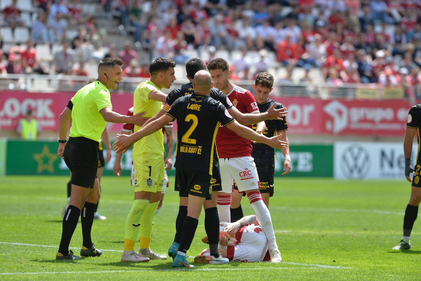 El partido del Real Murcia frente al Atlético Baleares, en imágenes