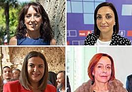 María Dolores Muñoz, Caridad Palazón, María José Soria y Victoria Valero.