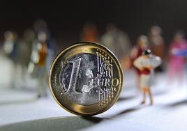 Moneda de un euro, en una imagen de archivo.