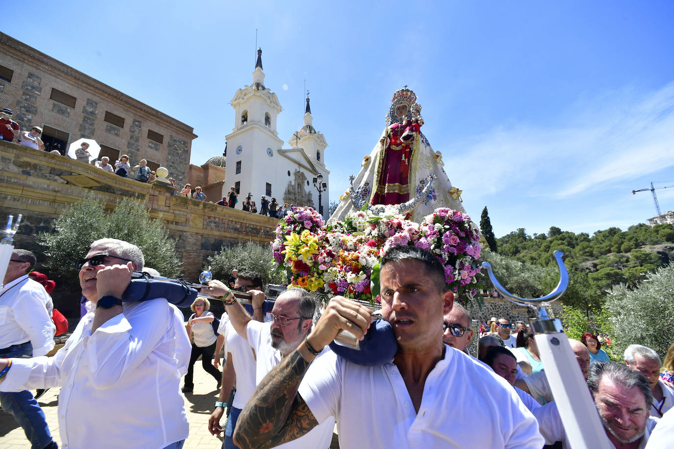 La subida de la Virgen de la Fuensanta a su santuario, en imágenes